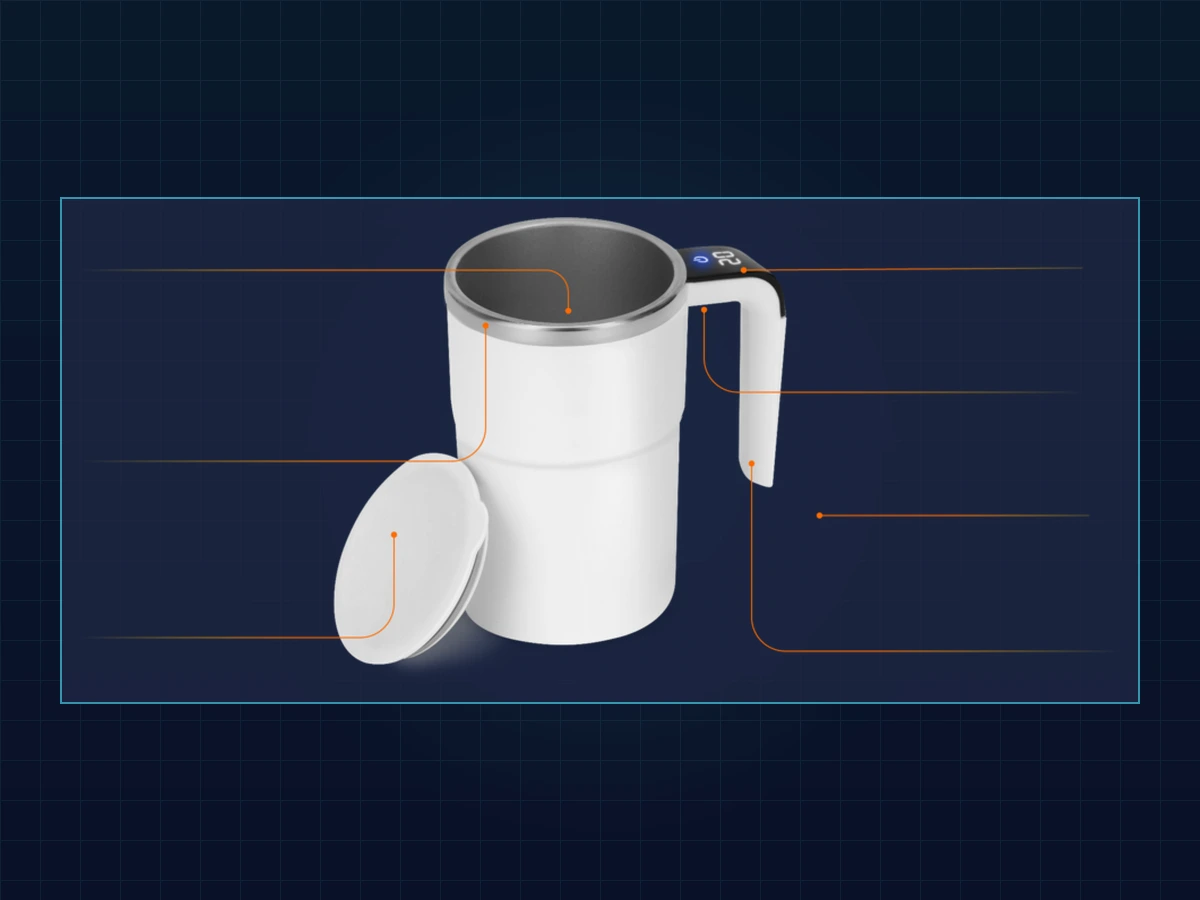 Material breakdown visual showing Ceramic Comfort Buffer interior lining and steel core structure